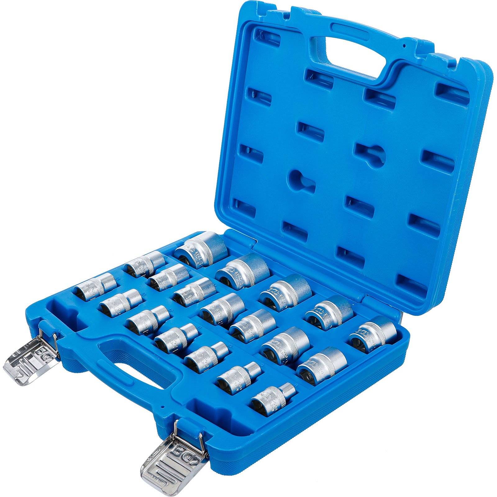 BGS 9131 Steckschlüssel-Einsatz-Satz, Sechskant, A ntrieb Innenvierkant 12,5 mm (1/2"), SW 8 - 32 mm,