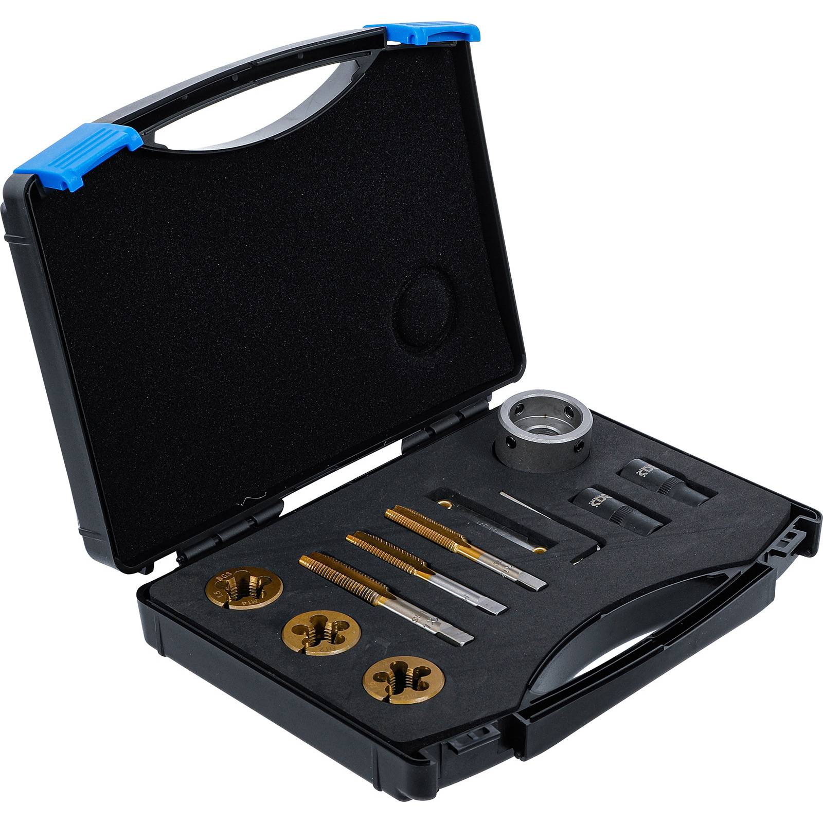 BGS 71039 Gewindebohrer-/Schneideisen-Satz 12-tlg. für Radmuttern und Bolzen