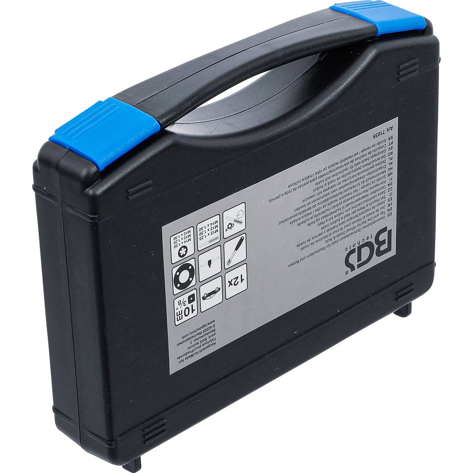 BGS 71039 Gewindebohrer-/Schneideisen-Satz 12-tlg. für Radmuttern und Bolzen