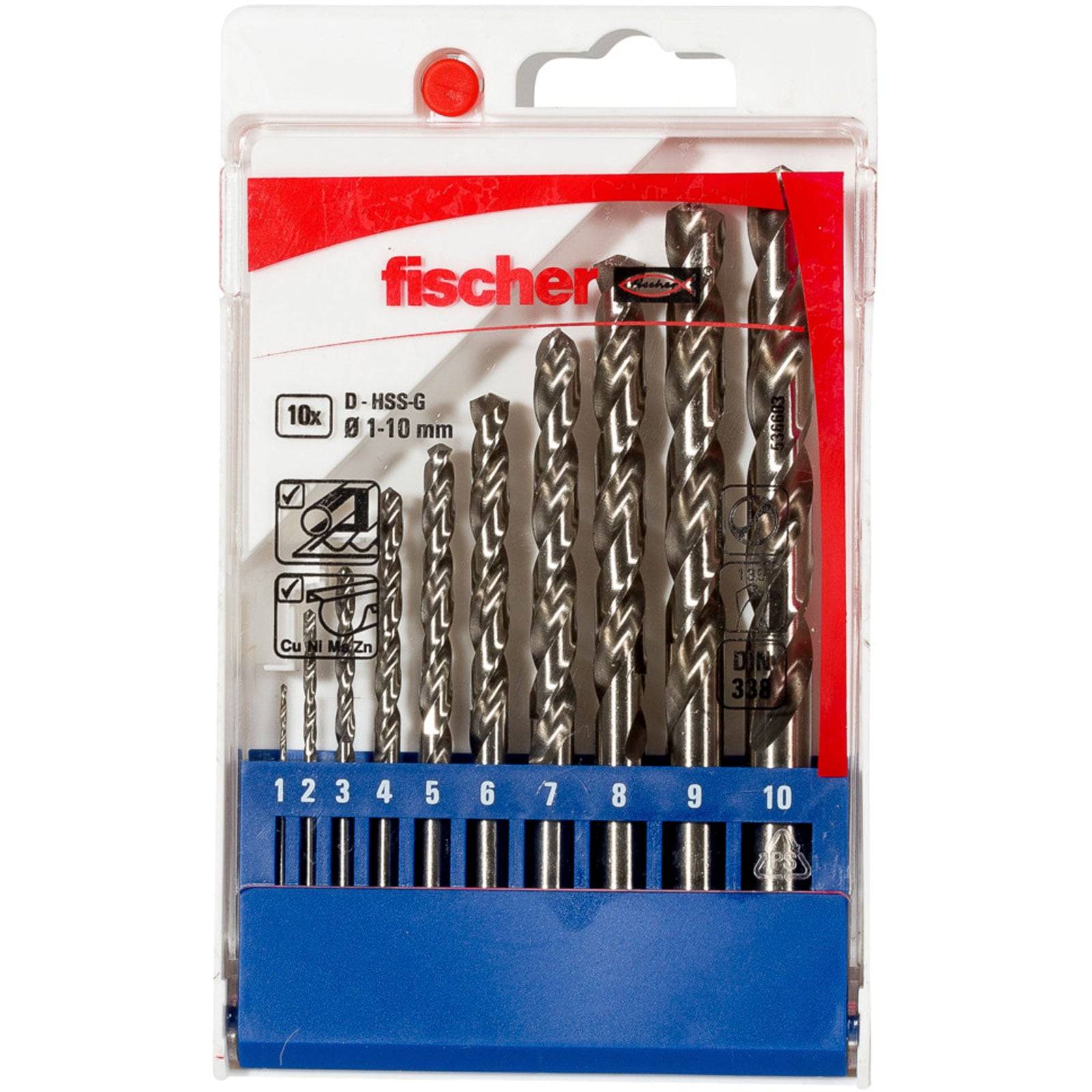 Metallbohrer-Satz HSS-G 1-10mm 10-teilig