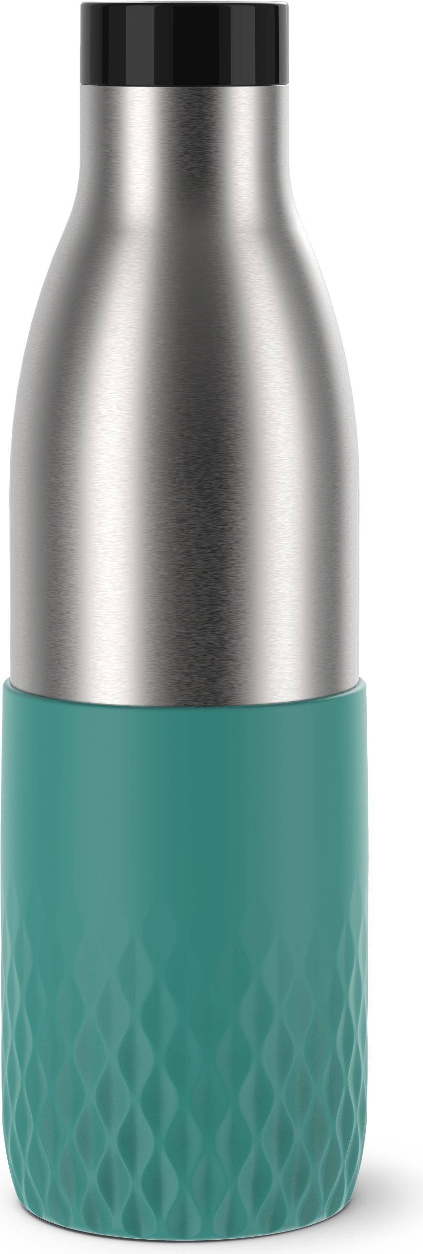EMSA Bludrop Sleeve N31112 0,7 L N31112, 700 ml, Tägliche Nutzung, Grün, Edelstahl, Edelstahl, 12 h, 6 h