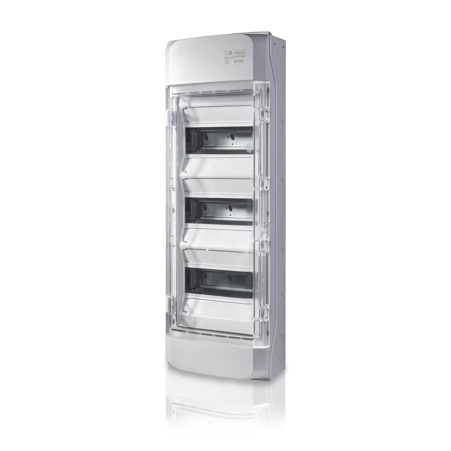 F-TRONIC - AP-Feuchtraumverteiler IP65 NEPTUN36 3-reihig