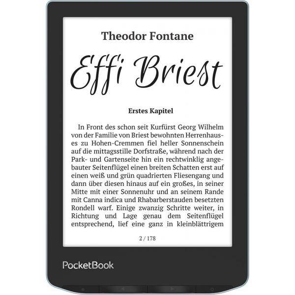 PocketBook Verse, 15,2 cm (6"), E Ink Carta, 758 x 1024 Pixel, ACSM, AZW, AZW3, CBR, CBZ, CHM, DOC, DOCX, DjVu, EPUB, EP