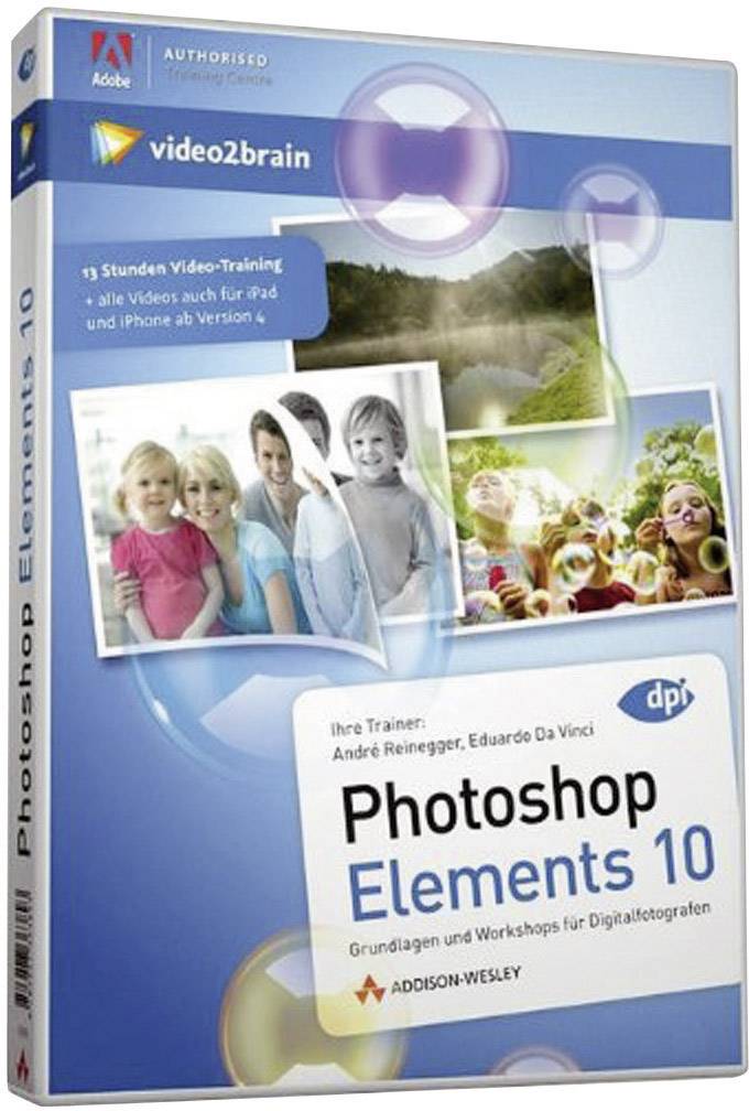 Addison Wesley Photoshop Elements 10 - Videotraining Vollversion, 1 Lizenz Windows Bildbearbeitung
