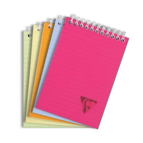 Clairefontaine Spiral-Notizblock LINICOLOR, DIN A6, kariert