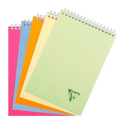 Clairefontaine Spiral-Notizblock LINICOLOR, DIN A6, kariert