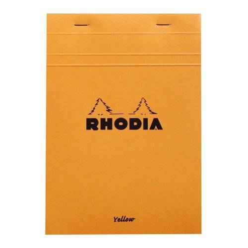 RHODIA Notizblock No. 16 Yellow, DIN A5, kariert, orange