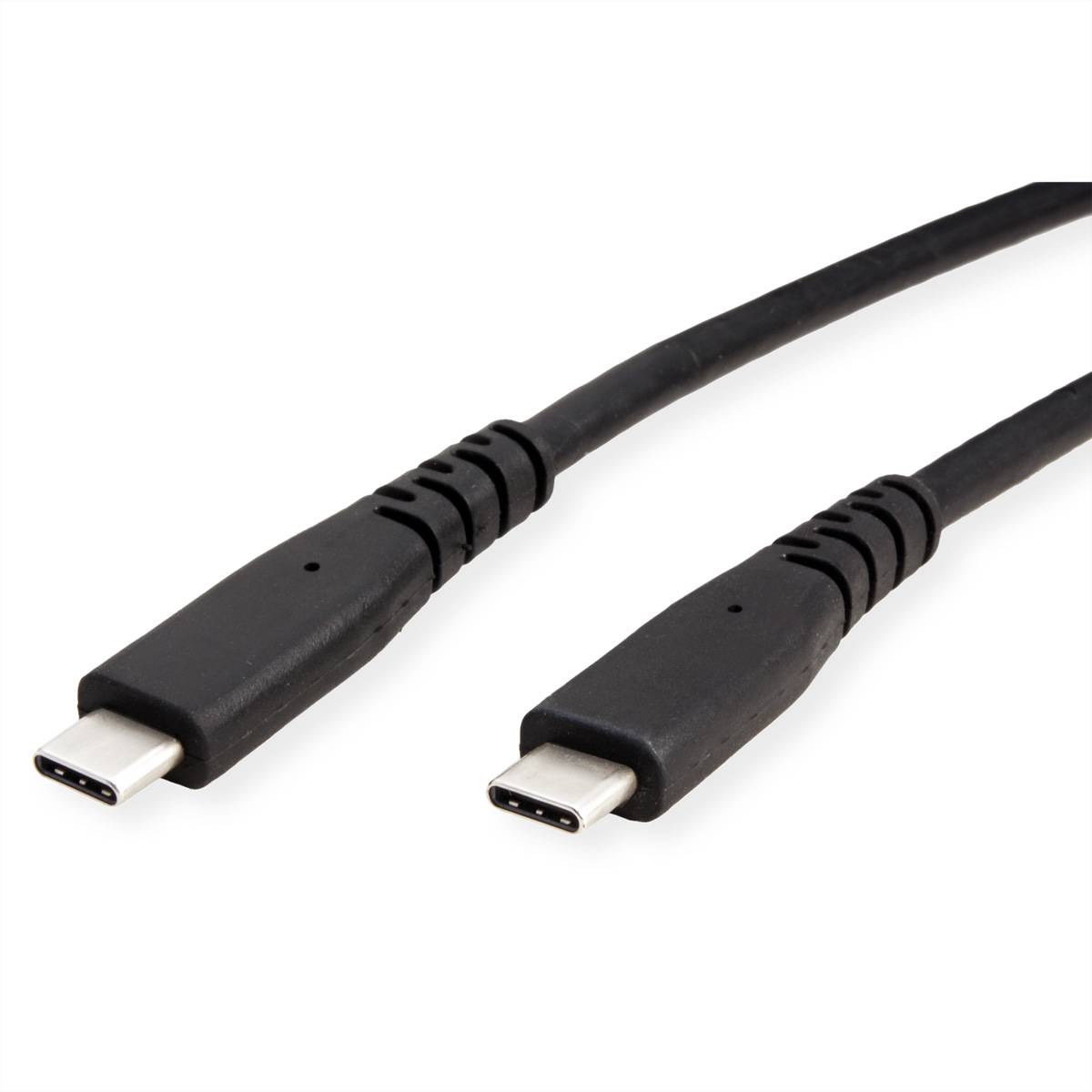 Roline USB4 Gen3x2 Kabel, C–C, ST/ST, 8K UHD-2, 80Gbit/s, 240W, schwarz, 1m