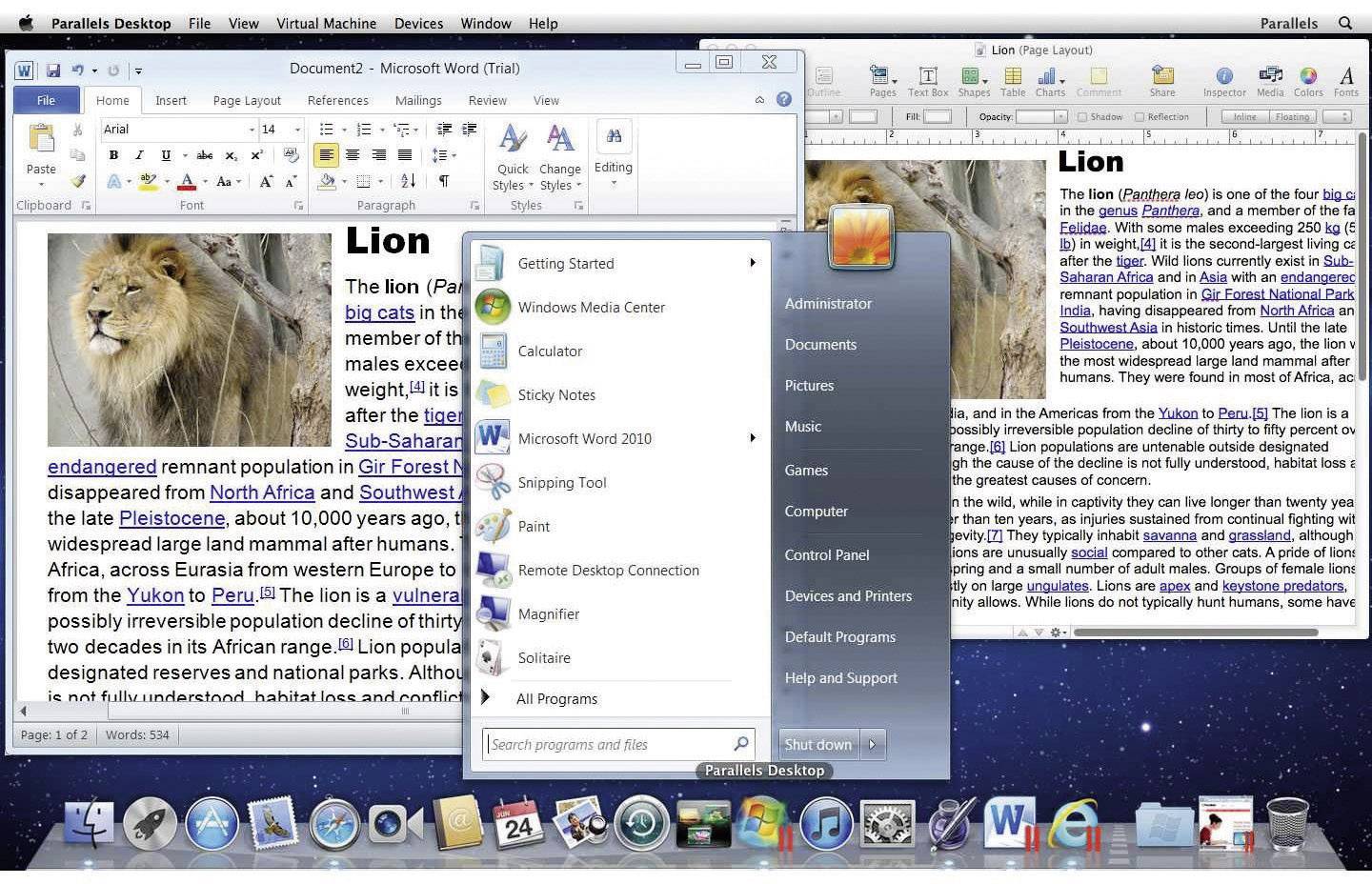 Parallels Desktop 7 Switch to Mac Edition Vollversion, 1 Lizenz