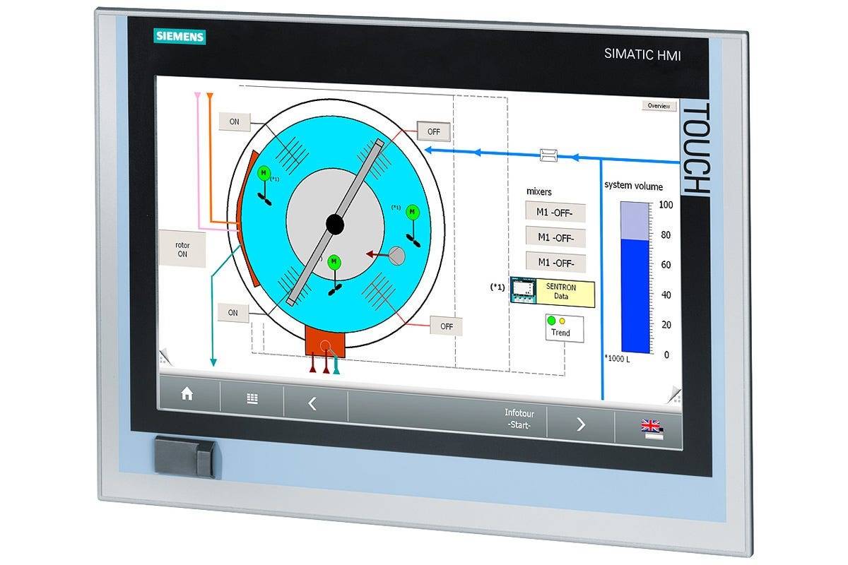 SIMATIC IPC277E (Nanopanel PC); 15" Touch TFT; 2x 10/100/1000 MBit/s Ethernet RJ45; 1x Display-Port