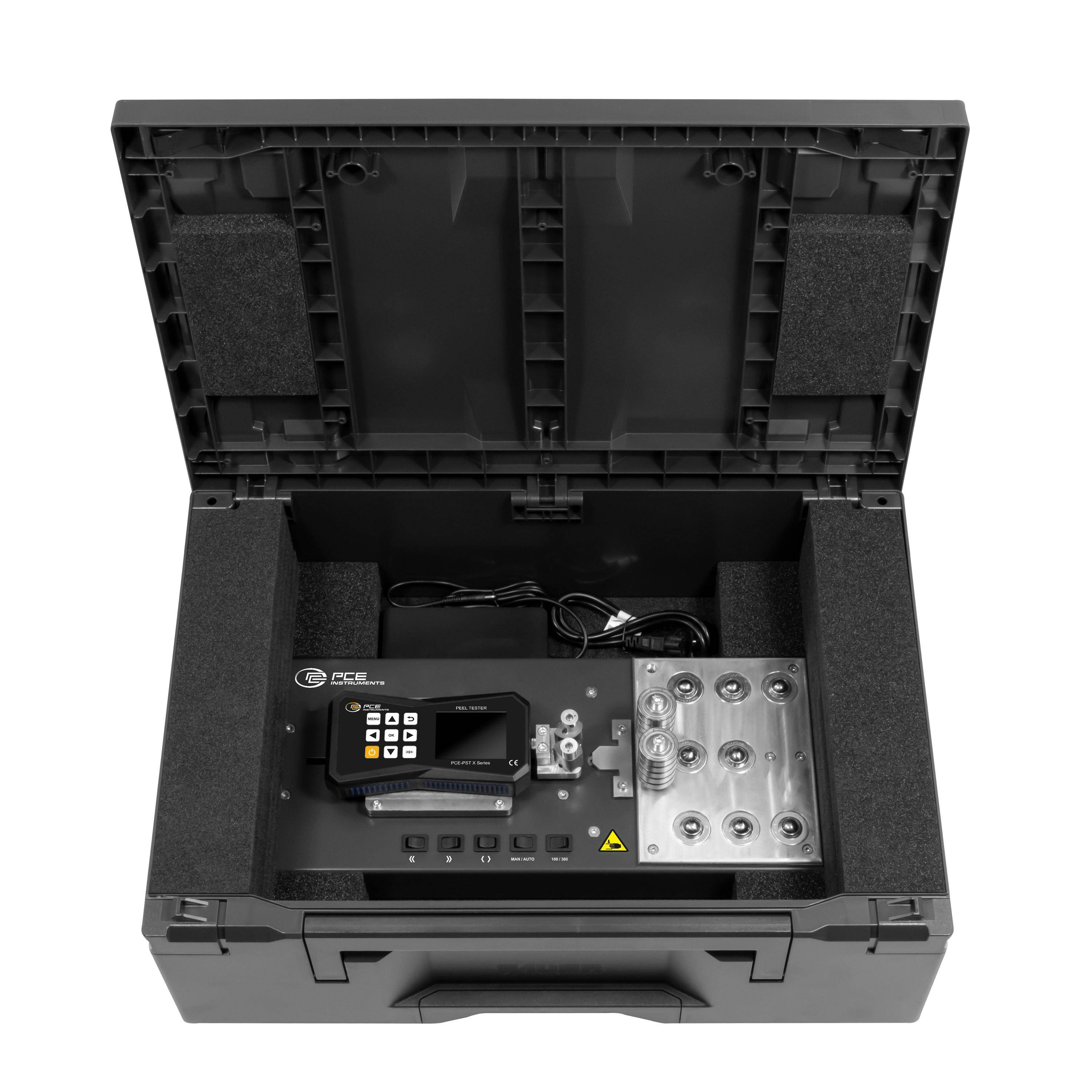 PCE Instruments Prüfgerät PCE-PST 1 X für Schältests |500 N |Ncm Nmm |Genauigkeit ±0,05% F.S. |Fahrweg 150mm |Speicher