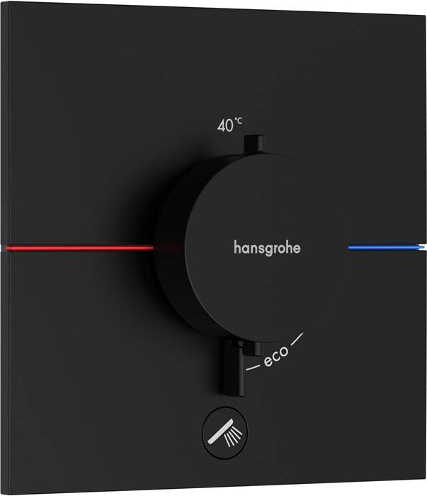 HG FMS ShowerSelect Comfort E Thermostat, UP mattschwarz