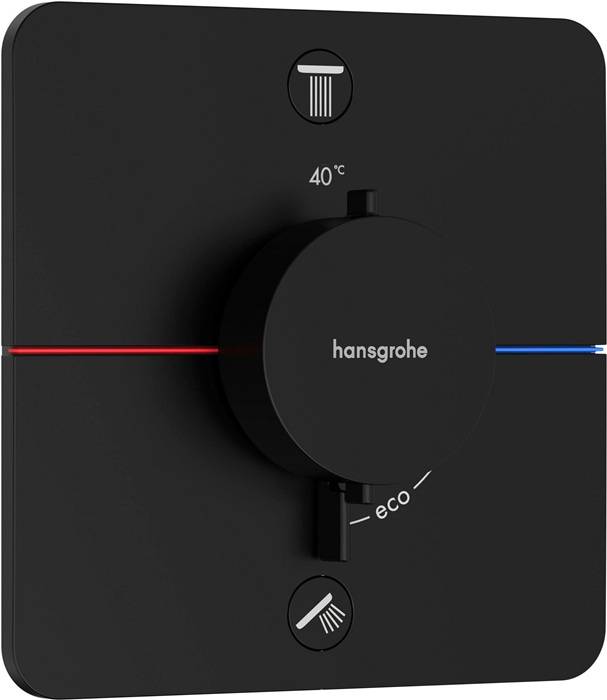 HG FMS ShowerSelect Comfort Q Thermostat, UP mattschwarz