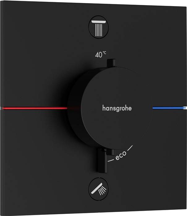 HG FMS ShowerSelect Comfort E Thermostat, UP mattschwarz