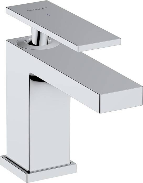 hansgrohe Tecturis E Standventil 80mm 4l/min EcoSmart plus Chrom mit Hebelgriff für Kalt-/vorgemischtes Wasser ohne