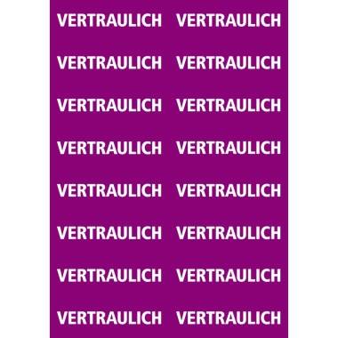 HERMA Textetiketten "Vertraulich" 12.5 x 40 mm 320 Stück, Papier, Deutschland, 12,5 mm, 40 mm, 320 Stück(e), 20 Blätter