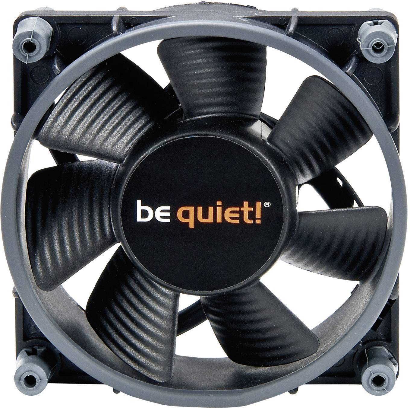 BeQuiet Shadow Wings PWM PC-Gehäuse-Lüfter Schwarz (B x H x T) 80 x 80 x 25 mm