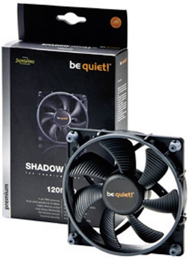 BeQuiet Shadow Wings Low-Speed PC-Gehäuse-Lüfter Schwarz (B x H x T) 120 x 120 x 25 mm