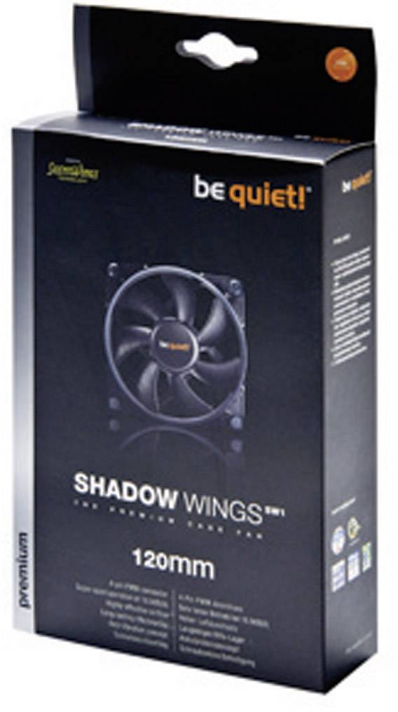 BeQuiet Shadow Wings Low-Speed PC-Gehäuse-Lüfter Schwarz (B x H x T) 120 x 120 x 25 mm