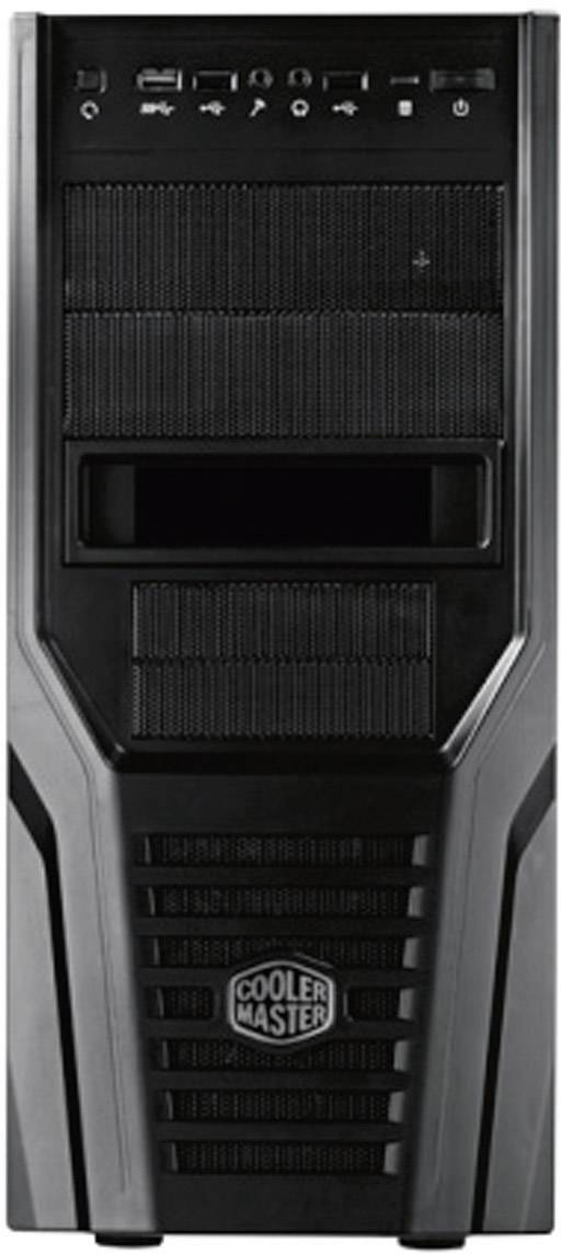 Cooler Master Elite 431K Plus Gehäuse Midi-Tower PC-Gehäuse Schwarz