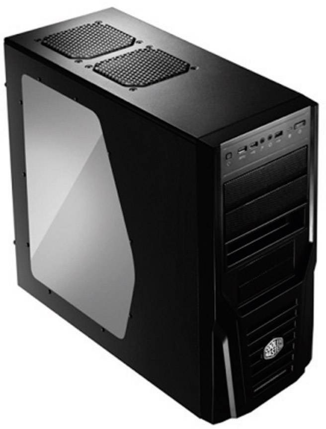 Cooler Master Elite 431K Plus Gehäuse Midi-Tower PC-Gehäuse Schwarz