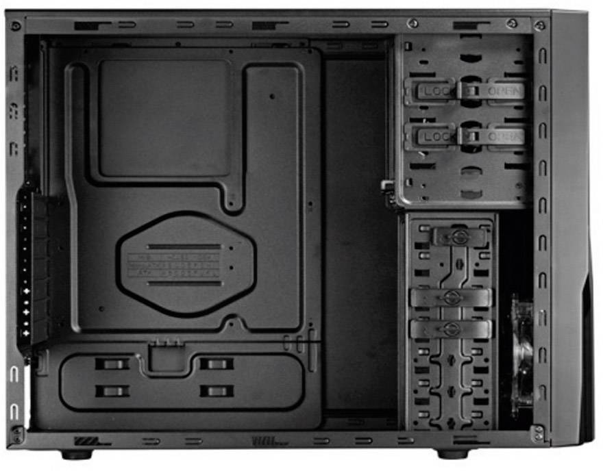 Cooler Master Elite 431K Plus Gehäuse Midi-Tower PC-Gehäuse Schwarz