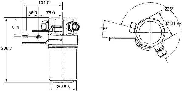 Mahle AD42000S Trockner, Klimaanlage