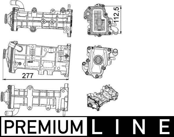 Mahle CE23000P Kühler, Abgasrückführung