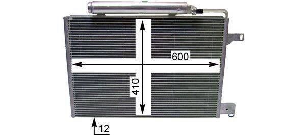 Mahle AC370000P Kondensator, Klimaanlage