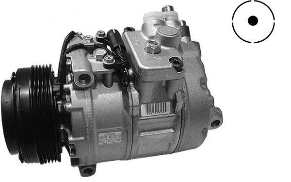 Klimakompressor 12 V Ø 110 mm MAHLE passend für u.a. BMW 5er