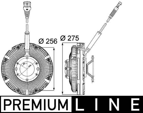 Mahle CFC97000P Kupplung, Kühlerlüfter
