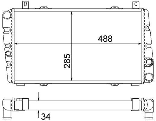 Mahle CR2034000S Kühler, Motorkühlung