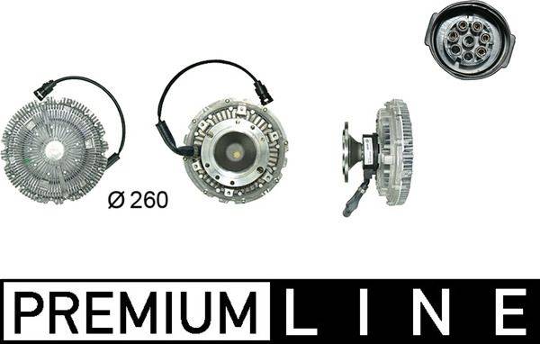 Mahle CFC19000P Kupplung, Kühlerlüfter