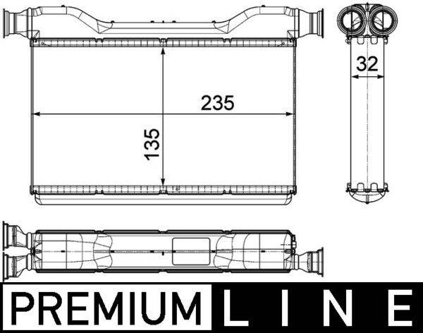Mahle AH189000P Wärmetauscher, Innenraumheizung