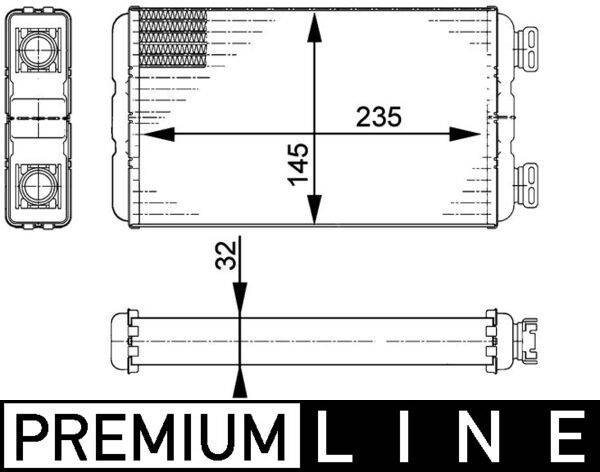 Mahle AH138000P Wärmetauscher, Innenraumheizung