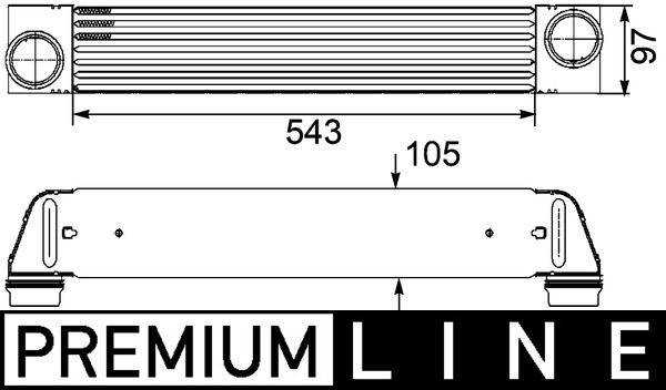 Mahle CI189000P Ladeluftkühler