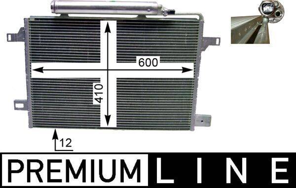 Mahle AC369000P Kondensator, Klimaanlage