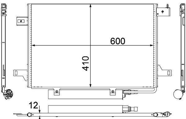 Mahle AC369000P Kondensator, Klimaanlage