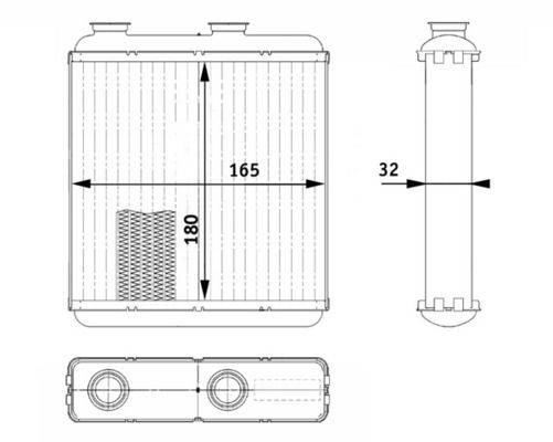 Mahle AH81000P Wärmetauscher, Innenraumheizung