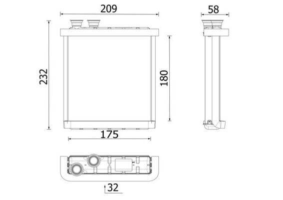 Mahle AH298000P Wärmetauscher, Innenraumheizung