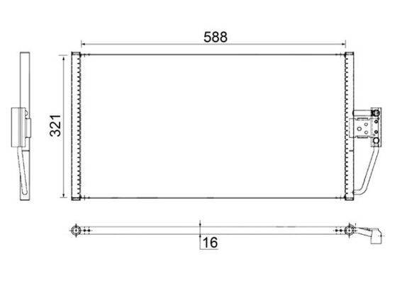 Mahle AC266000S Kondensator, Klimaanlage