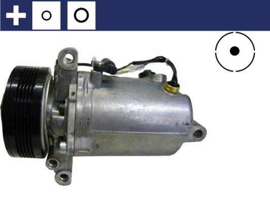 Klimakompressor 12 V Ø 110 mm MAHLE passend für u.a. BMW 3er