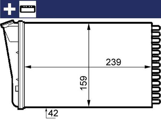 Mahle AH155000S Wärmetauscher, Innenraumheizung