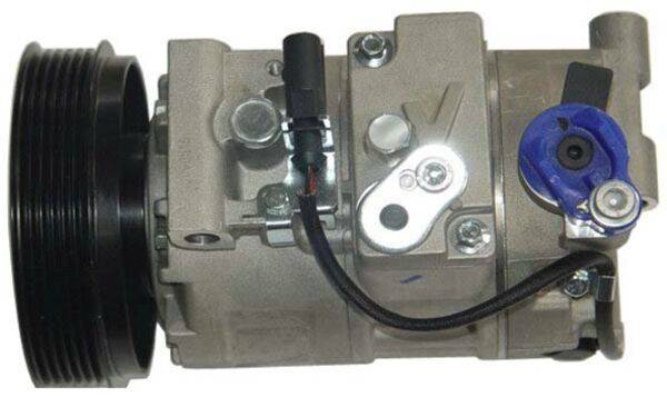 Klimakompressor 12 V Ø 125 mm MAHLE passend für u.a. AUDI A6