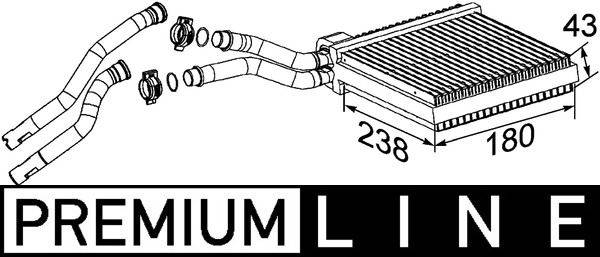 Mahle AH200000P Wärmetauscher, Innenraumheizung