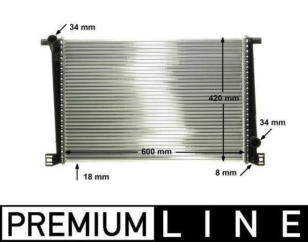 Mahle CR1123000P Kühler, Motorkühlung