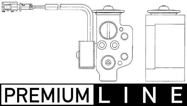 Expansionsventil Klimaanlage Ø 18 mm Ø 17,7 mm MAHLE für u.a. AUDI A6
