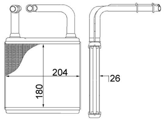 Mahle AH78000S Wärmetauscher, Innenraumheizung