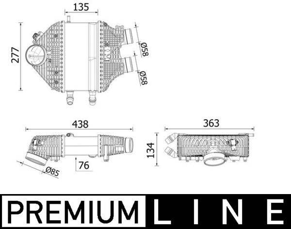 Mahle CI618000P Ladeluftkühler