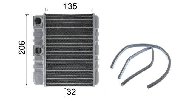 Mahle AH87000P Wärmetauscher, Innenraumheizung